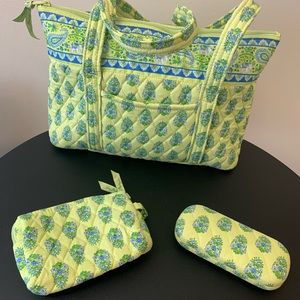 Vera Bradley Betsy Handbag Purse with Extras